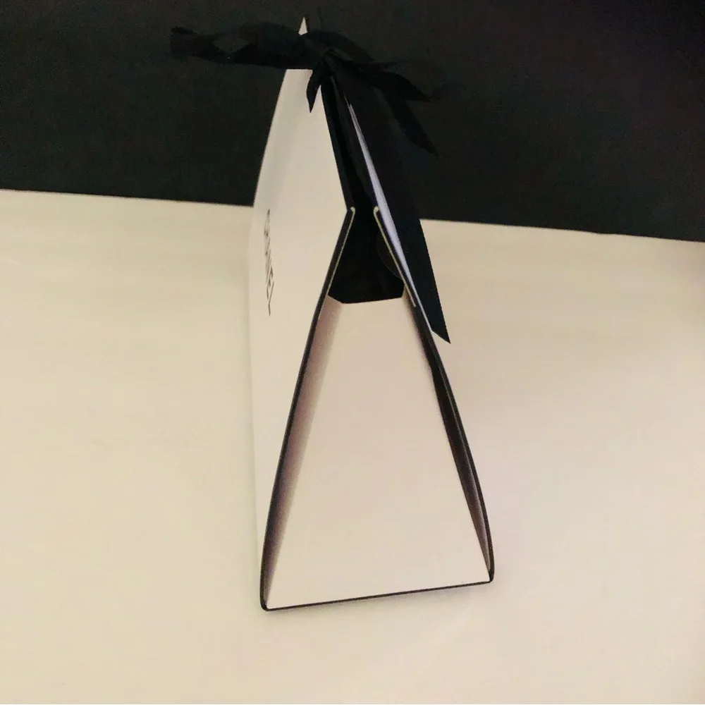 Authentic Chanel Gift Triangle Boxes (2) Of Same Box,  With Shreds